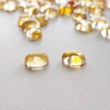 Citrine 9x7mm Oval Cabochon Pair