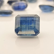 Kyanite 10x9.5mm Emerald Cut Gemstone