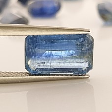 Kyanite 12.2x7.6mm Emerald Cut Gemstone