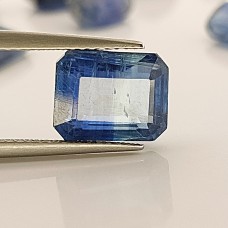 Kyanite 9.8x7.7mm Emerald Cut Gemstone
