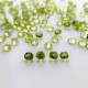 Peridot 4mm Round Faceted Gemstone x 4