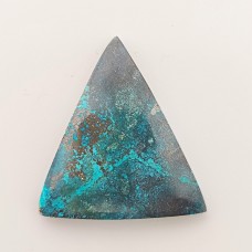 Shattuckite 26x24mm Triangular Gemstone Cabochon