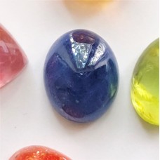 Sapphire 7.4x6.1mm Oval Cabochon