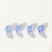 Sapphire 3mm Round Faceted Gemstones x 4