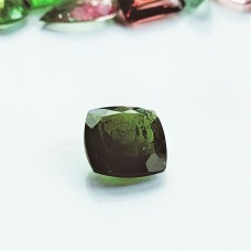 Tourmaline 9.3mm Square Faceted Gemstone