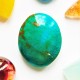 Turquoise 16x13mm  Oval Cabochon