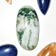 Tree Agate 30x15mm Oval Cabochon