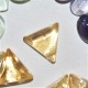 Citrine 7mm Triangular Loose Gemstone Cabochon Pair